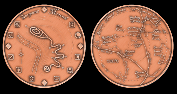 Serpent Coin, limited edition, designed by Jeff Craig